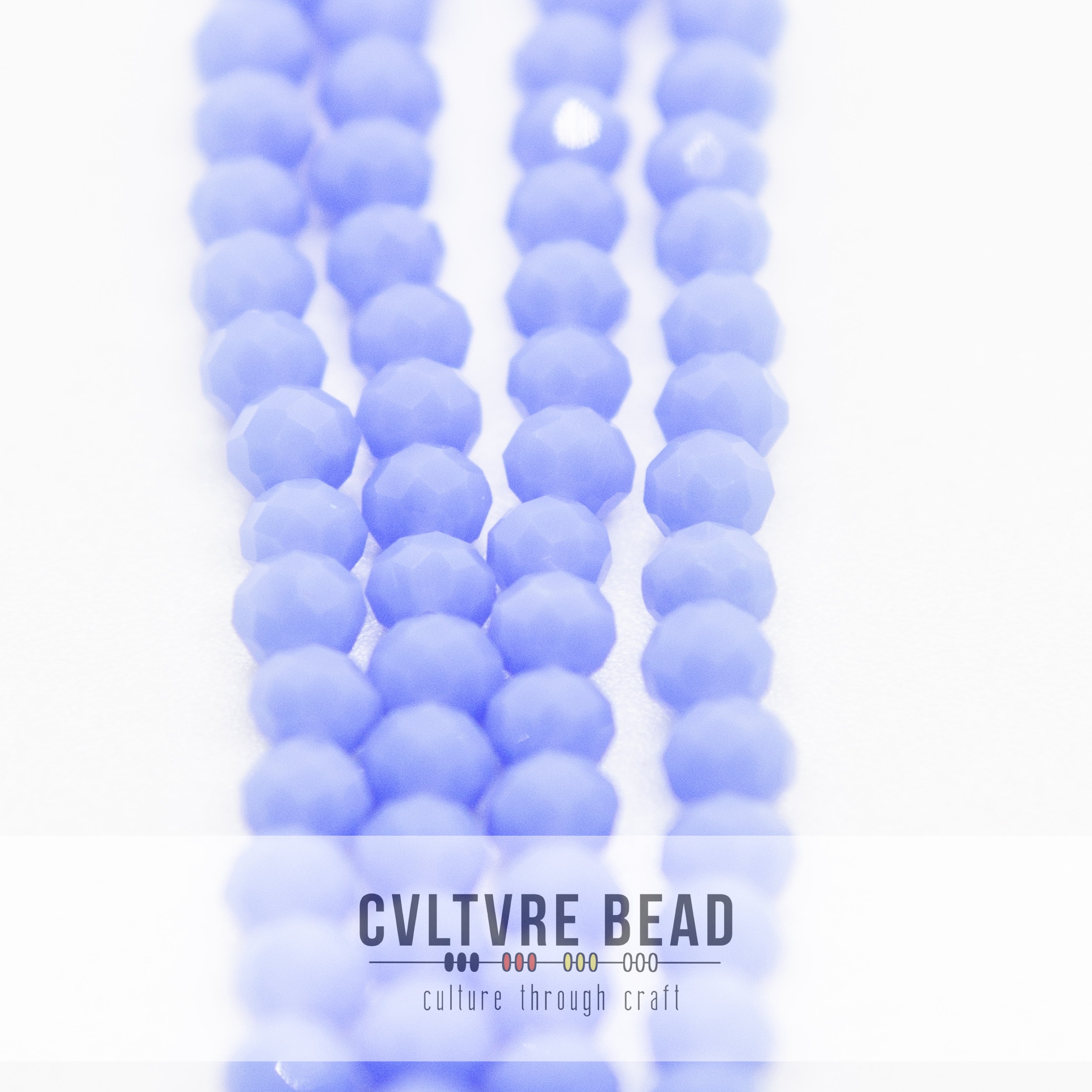 Crystal Lane Rondelle - 3x4mm - Opaque Periwinkle